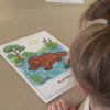 ColorWake printable coloring page and animated character video preview
